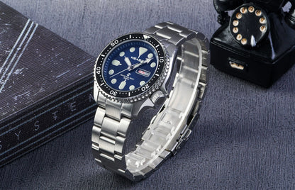KEASO Top Men's Dive Watch C3 Super Luminous 316L Solid Steel 20Bar Waterproof Sapphire Mirror MIYOTA 2035 Quartz Movement Watch