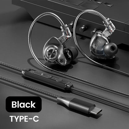 Original 15D Super Bass In Ear Headphone With Mic 3.5mm AUX/Type-C Digital Chip Headset For iPhone 17 Huawei Xiaomi Android