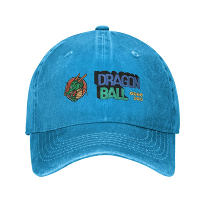 Dragon Ball Shenron Logo Baseball Caps Unisex Distressed Denim Snapback Cap Goku Kakarot Manga Outdoor Adjustable Fit Caps Hat