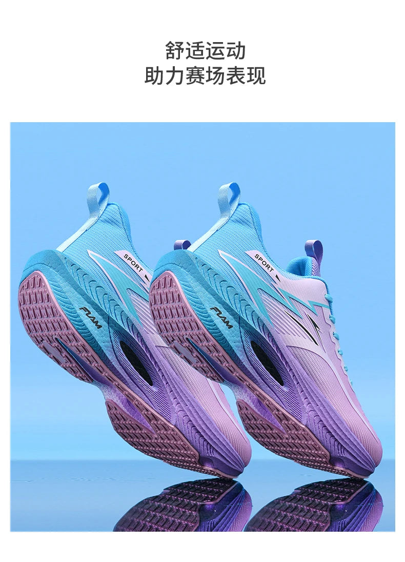 Men Sports Running Shoes Marathon Air Cushion Breathable Lightweight Comfortable Women Outdoor Athletic Sneakers Jogging Tenis