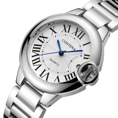 New Brand Luxury Stainless Steel Men and Women Luxury Atmosphere Quartz Watches Fashion Blue Balloon Women Date Watch Suit