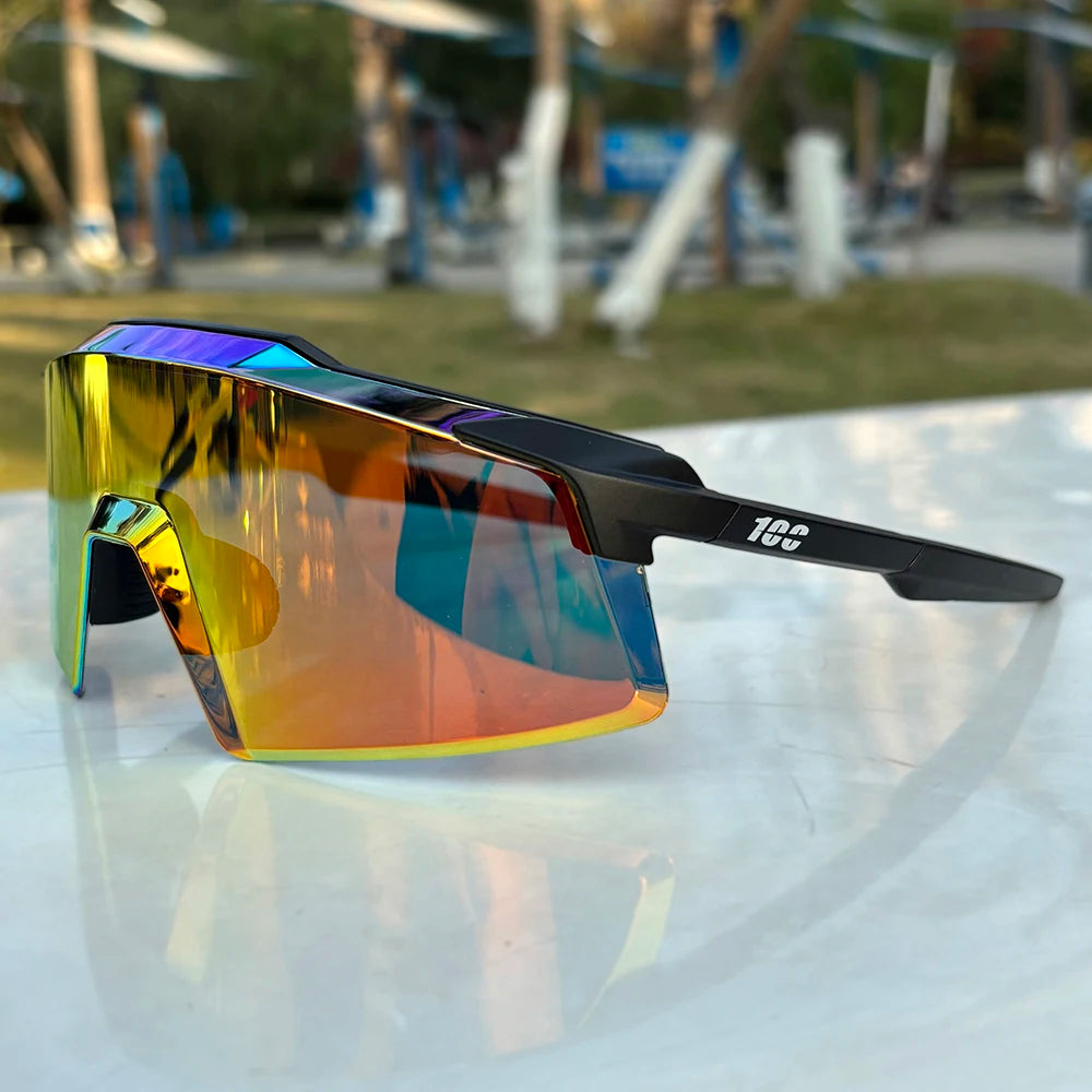 100 Cycling Sunglasses UV400 Protect Men Bike Glasses MTB Eyewear Outdoor Sport Goggles Bike Glasses Oculos De Ciclismo