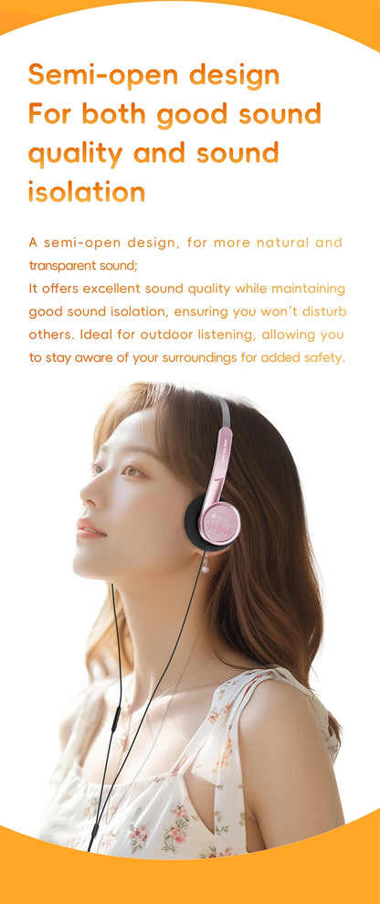 Snowsky/FiiO Wind 3.5mm ON-Ear Headphones for Recording Gaming with Microphone, 40mm Diaphragms driver,HiFi Sound