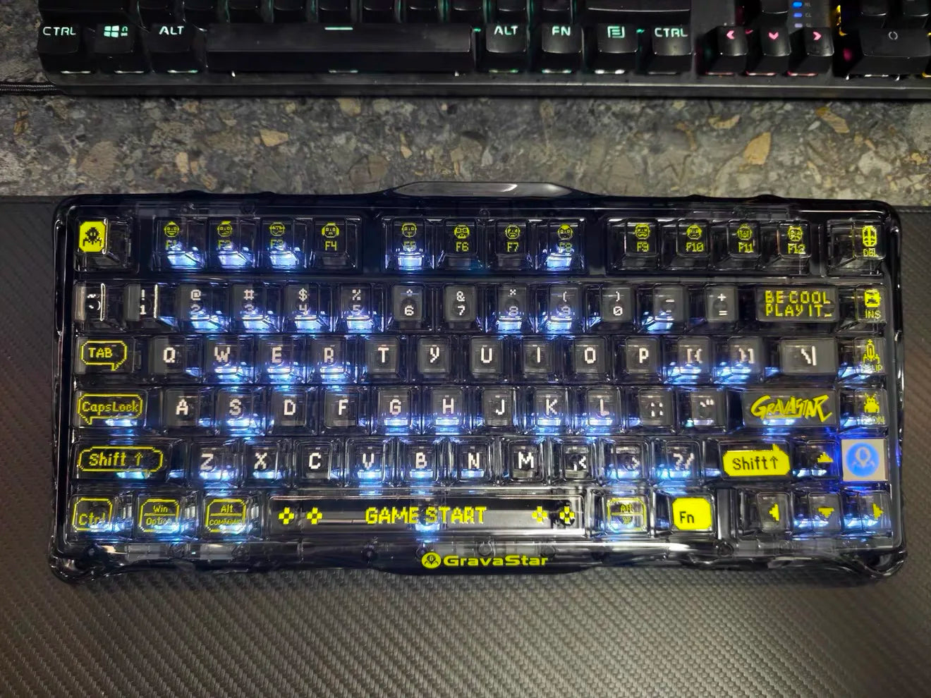 Gravity Planet K1 LITE Wireless Bluetooth Wired Tri-mode Mechanical Keyboard with Backlight for Office, Gaming and General Use