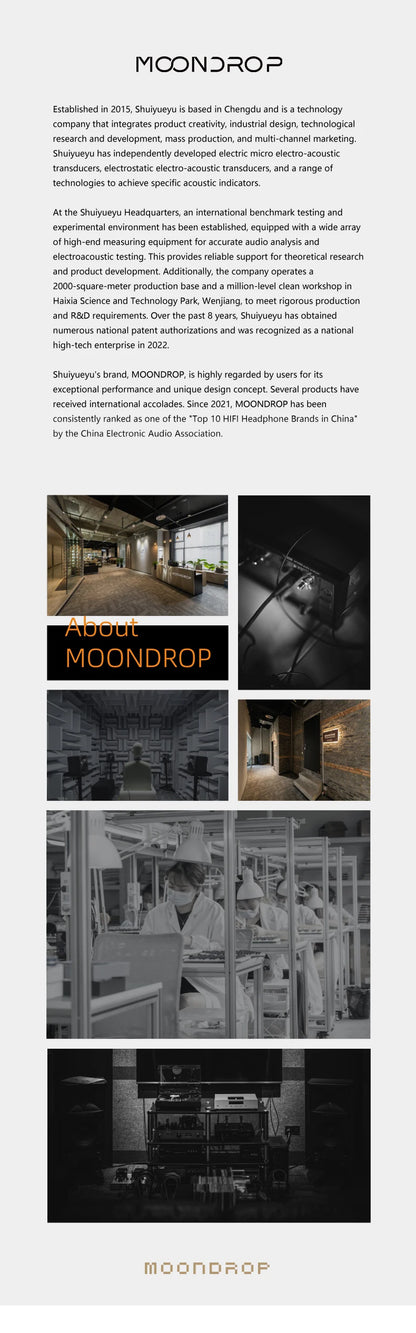 MOONDROP NICE BUDS Earphone 15.4mm Large Dynamic Driver Flat-headed Earbuds