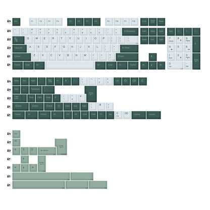 KBDiy GMK Apollo Keycaps ISO PBT Cherry Profile Retro Double Shot Keycap for MX Switches Alice 60 Mechanical Keyboard Key Caps