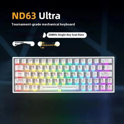Irok ND63/ND68 Magnetic Switch Mechanical Keyboards RGB Hot Swap E-Sports Wired Customize Keyboard Pc Gaming Office Accessory