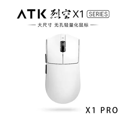 Brezžična Bluetooth miška ATK X1 Series Paw3950/Ultra 8k, lahka 49g, tri načini povezave, FPS gaming miška, darilo po meri