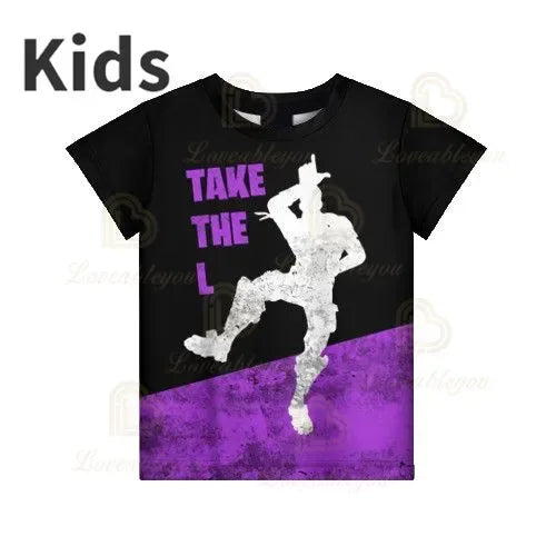 T-shirt 3D Red Jade Fortnite Anime Battle Royale per uomo, donna e bambini - T-shirt Pelly, regalo di compleanno per ragazze e ragazzi