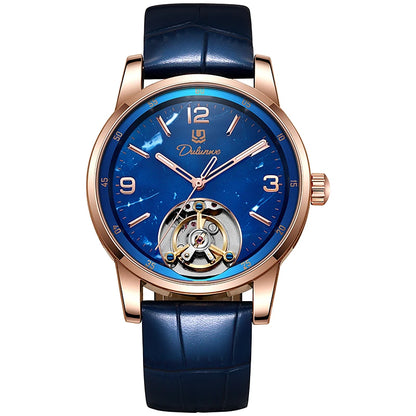 Reloj tourbillon para hombre, deportivo, automático, mecánico y resistente al agua. Reloj de pulsera de lujo de una marca de alta gama