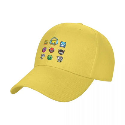2026 Geometry Dash Baseball Cap Unique hats tactical cap Golf Cap Ladies Men's