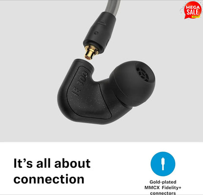 Sennheiser Wired In-Ear Earphones HiFi TrueResponse Dynamic Driver Detachable Cable Noise Isolating Studio Monitoring Hot Sale