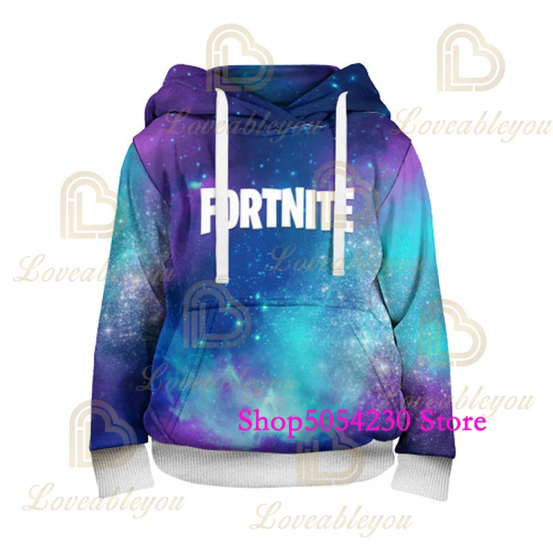 Felpa con cappuccio Fortnite con lama stampato in 3D, stile Battle Royale cartoon, per uomo e donna, felpa da eroe del gioco per adolescenti
