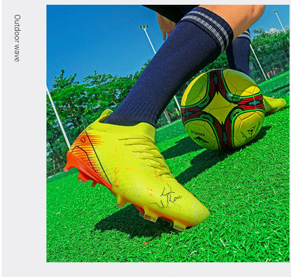 New Men's Football Boots Non-Slip Soccer Shoes Training Sneakers FG Top Quality Cleats Wholesale Drop Shipping Unisex Adult
