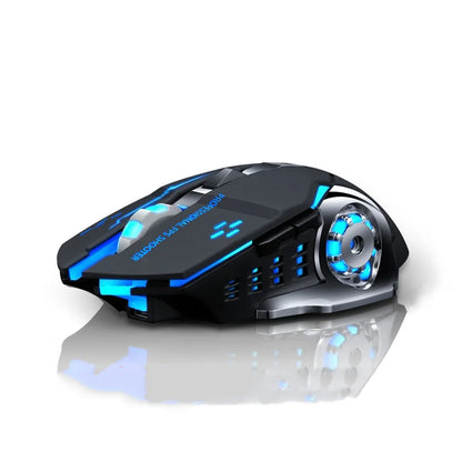 2.4G Bluetooth Wireless Rechargeable Mouse Gaming Mouse For Laptop RGB Backlight E-Sports Mechanical Mouse For PC Computer Gamer