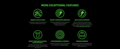 Razer Viper V3 HyperSpeed Wireless Gaming Mouse Lightweight Up 30K DPI Optical Sensor Mechanical Switches 8 Programmable Control
