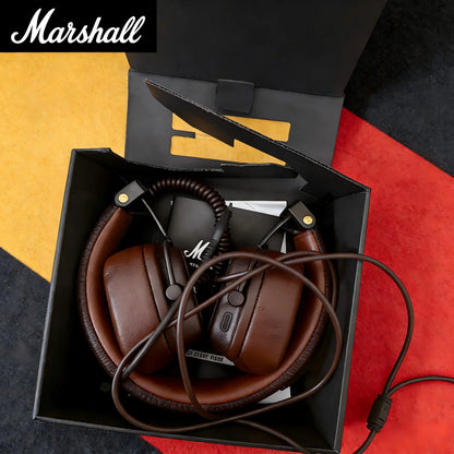 Marshall Major V 5 Wireless On-Ear Headphones - Bluetooth Deep Bass Stereo Sound Sports Gaming Headset with Mic