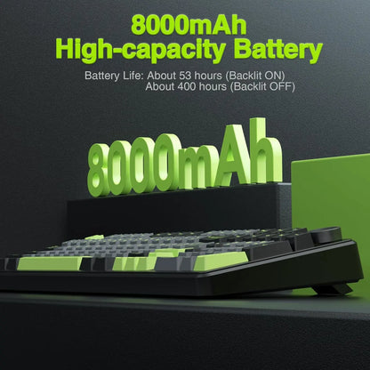 AULA F99 PRO Wireless Gaming Mechanical Keyboard 99 Keys Hot Swappable Gasket Structure 96% 8000mAh Battery Keyboard with Knob