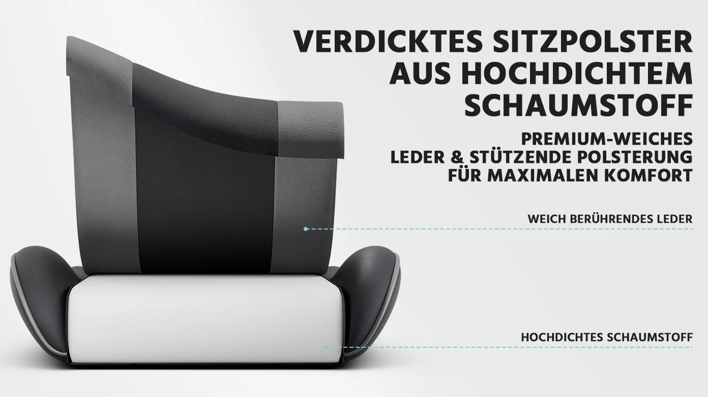 Black-Grey Ergonomic Gaming Chair, Lumbar Support, Breathable PU Leather, Adjustable Height & Backrest, 200kg for Office & PC