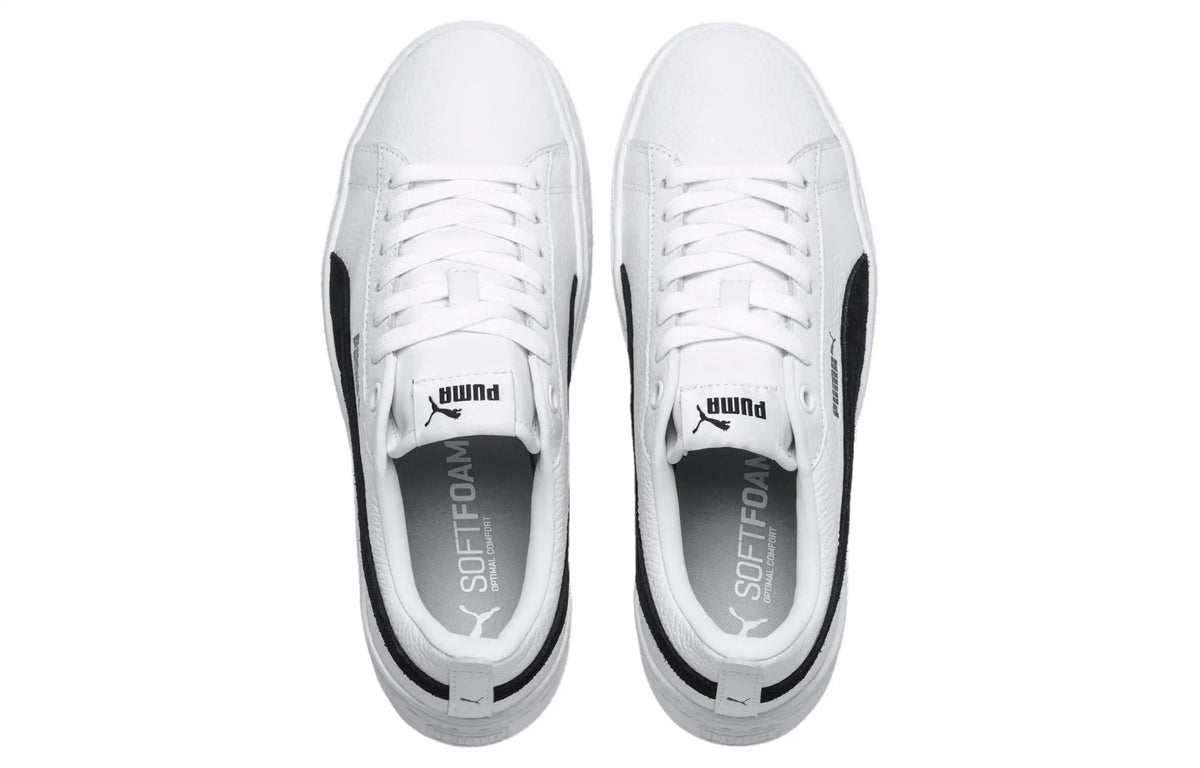 Baskets Puma Smash Platform L, blanc et noir, 366487-12