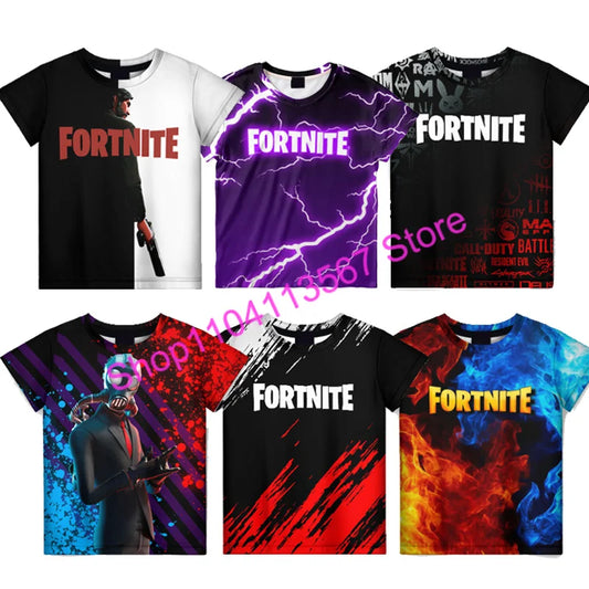Christmas 3D T-shirt Zero Triggerfish Fortnite T-Shirt, Competitive Game Streetwear for Kids, Boys and Girls, Harajuku Teen Tees