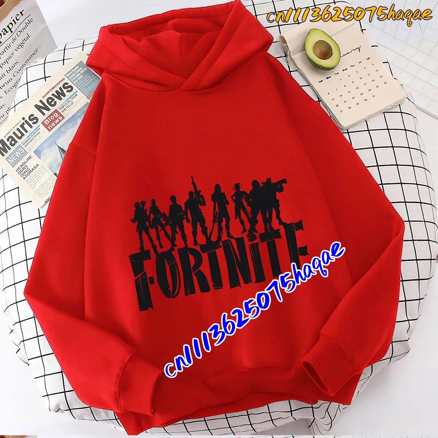 Fortnite Game Printed Children's Hoodies Cartoon Comfortable Suit Loose Long Sleeve Tops Autumn Winter Clothes