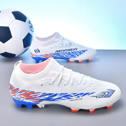 Nouvelles chaussures de football professionnelles pour hommes, chaussures de football antidérapantes, unisexes, respirantes, chaussures de futsal, nouvelles chaussures à crampons, livraison directe, ultralégères