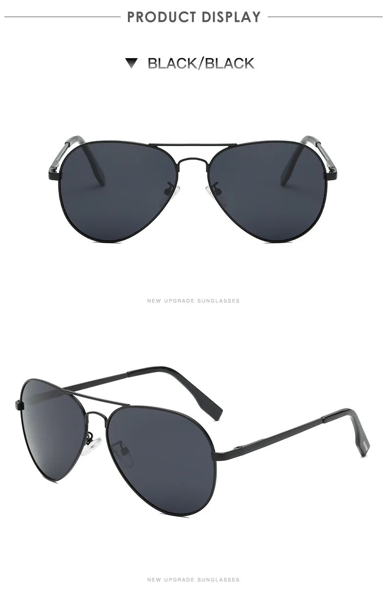 LIOUMO Hochwertige Piloten-Sonnenbrille für Herren, polarisierte Autofahrerbrille für Damen, modische Pilotenbrille, blendfreie Sonnenbrille für Herren