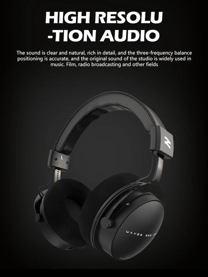 TALOMEN W550x Corded Studio Headphones Stereo Professional DJ Headphones Over-Ear Monitor Headphones with Detachable Cable