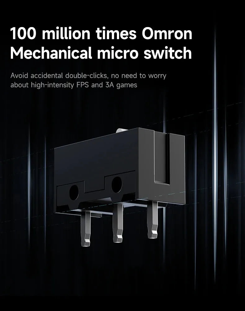 MCHOSE G3 V2 Pro Wireless E-sports Mouse Lightweight Three Mode Bluetooth PAW3395 High Performance 800mAh Game Office 59g Mouse