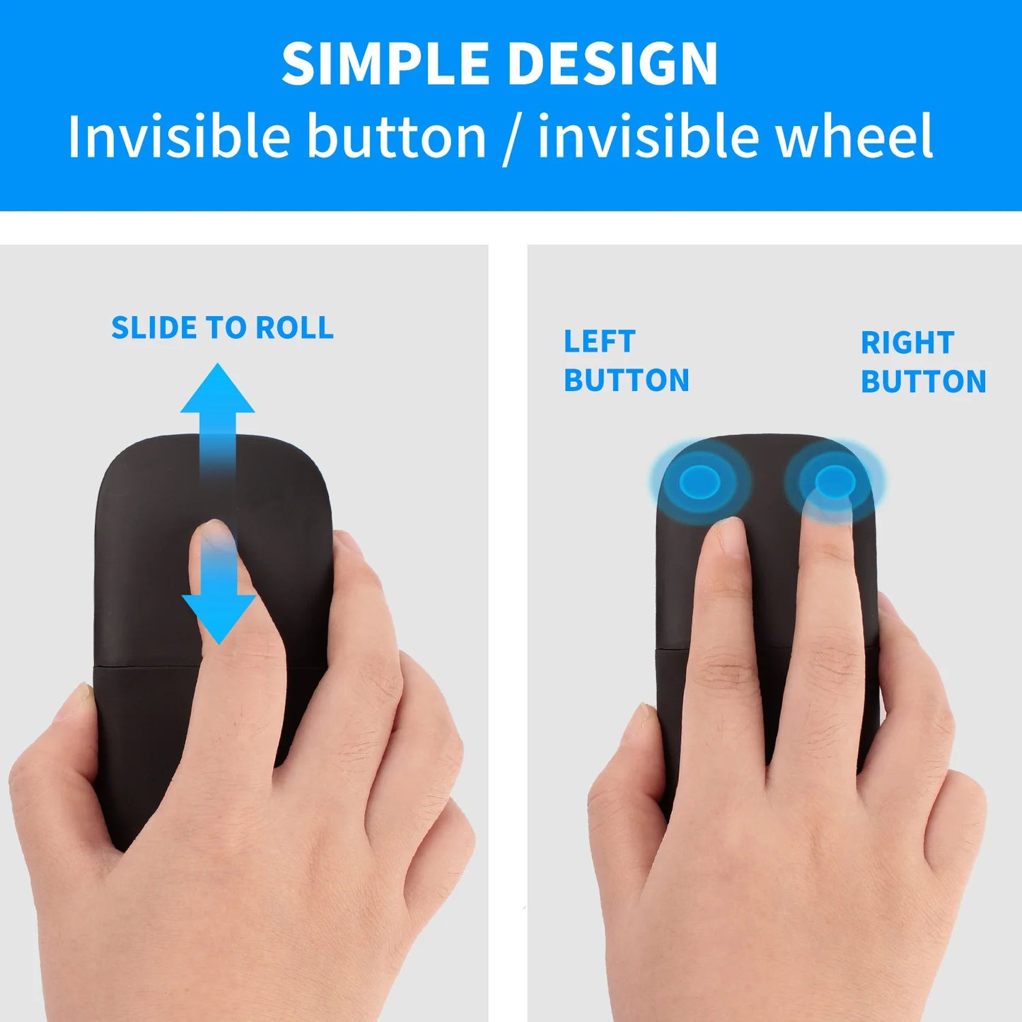 Bluetooth Arc Touch Mouse For Microsoft Surface Wireless Ergonomic Mause Computer 3D Silent Laser Mice For Laptop PC Windows
