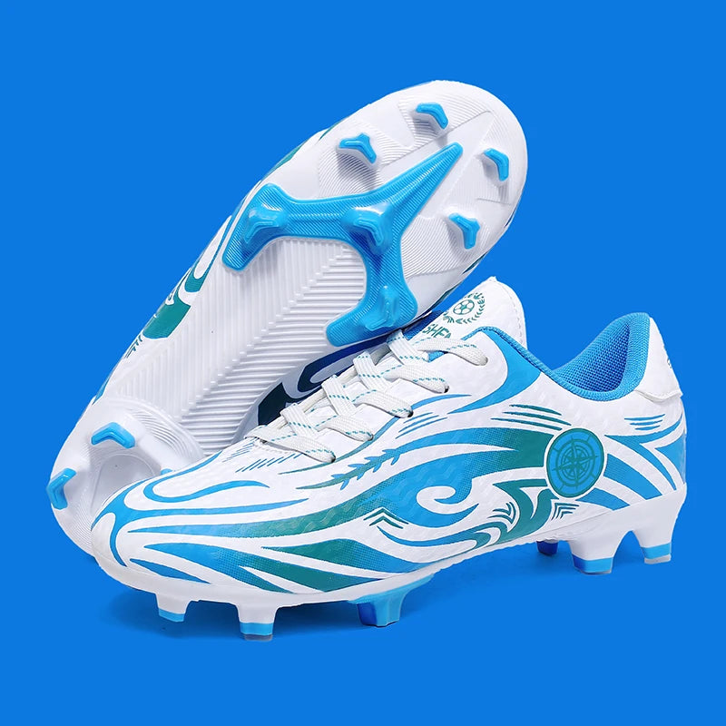 Scarpe da calcio da uomo, comode e traspiranti, per ragazzi, leggere e antiscivolo, scarpe da allenamento per erba, turf e sport all’aperto