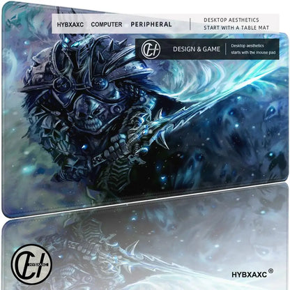 XXL Gaming Accessories Gamer Keyboard Desk Mat Non-Slip World of Warcraft Lich King Laptop Notebook Mousepad Mouse Mats HYBXAXC