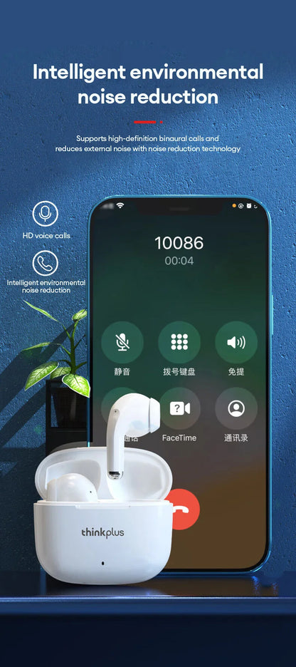 Lenovo LP40 Pro Earburds Wireless Bluetooth HIFI Stereo Sound HD Call Headphones Long Endurance Low Latency Gaming Earphones