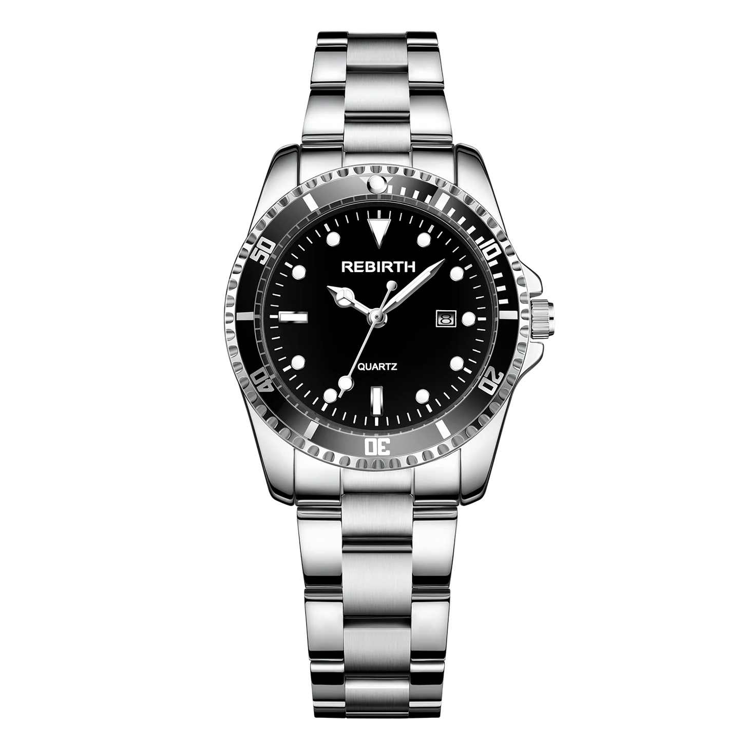 Women's Stainless Steel Strap Elegant Business Classic Date Quartz Watch