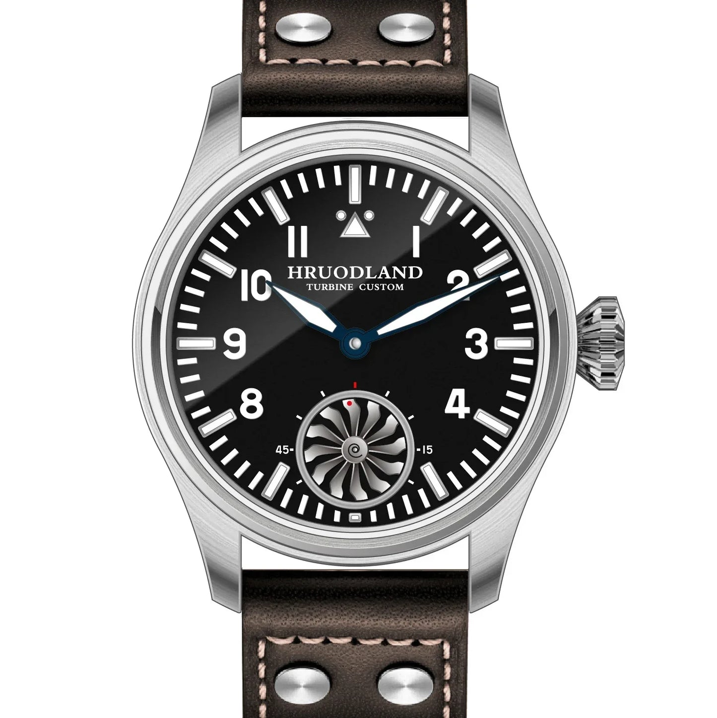 Reloj mecánico para hombre Hruodland 2025 nuevo, Seagull ST3620, piloto retro 43MM, luminiscencia Bgw-9, cristal de zafiro, turbina