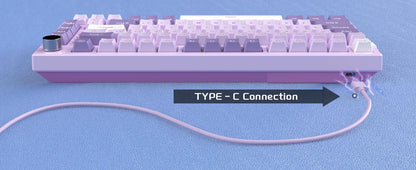 MageGee SKY81 75% Mechanical Gaming Keyboard, RGB Gasket Hot Swappable Wired Custom Creamy Sound Dampening Keyboard with Knob