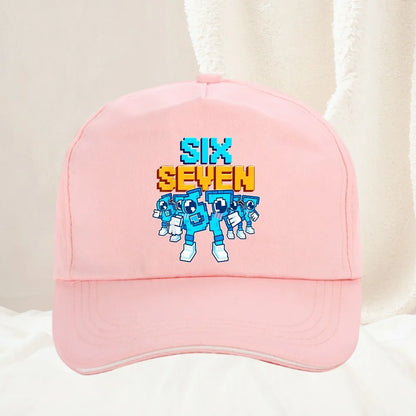 Meme 67 Six Seven 6 7 Talianska bejzbalová čiapka Brainrot pre mužov, trucker čiapka, jarná, ležérna, outdoorová, do posilňovne, slnečná clona, snapback čiapka
