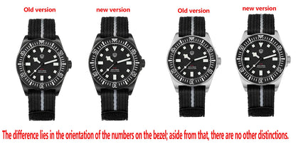 Watchdives EXD V2 40mm Titanium Watch Exchangeable X Design VH31 Sweep Second Movement Quartz Watches Luminous Waterproof 200M