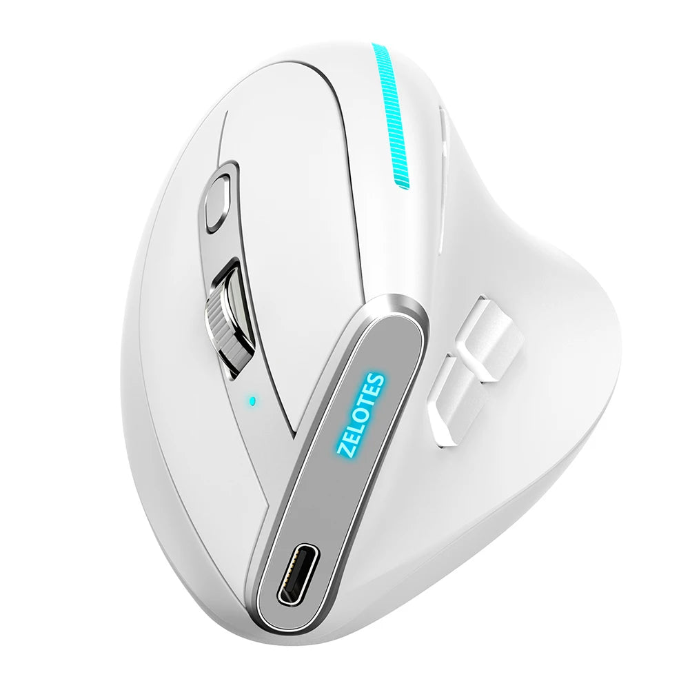 F-36 Ergonomic Vertical Mouse 2.4G+BT1+BT2 Wireless Right Left Hand Computer Gaming Mice Optical USB Mice for Computer Laptop