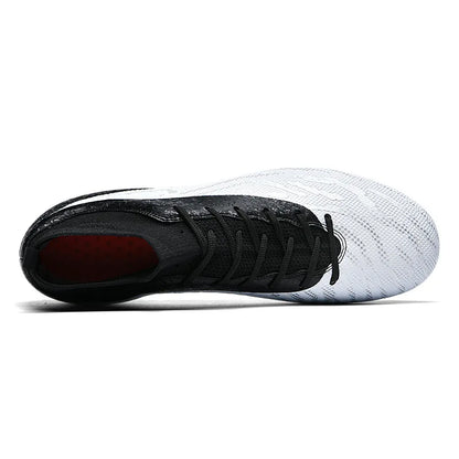 New Men Sport Soccer Shoes Training Boys Football Boots Outdoor Adult Long Spikes Non Slip Cleats Breathable Match Comfortable