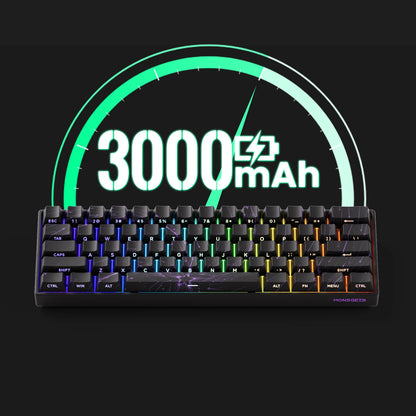 MONSGEEK FUN60 PRO&MAX HE Mechanische Tastatur mit Magnetschaltern, 60% kabellose Gaming-Tastatur, Rapid Trigger, 8K ARGB, Custom-Tastatur