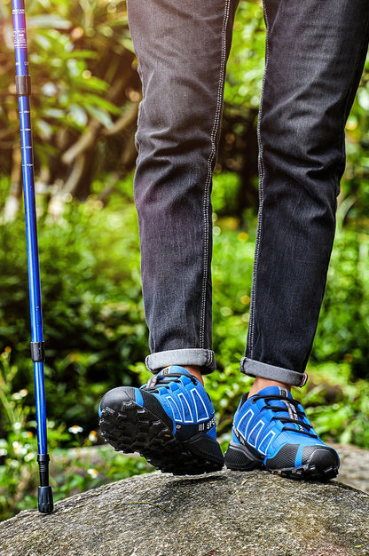 Zapatillas de senderismo para hombre, de exterior, con suela de goma antideslizante, tácticas de entrenamiento, ligeras y cómodas para senderismo, viajes y deporte