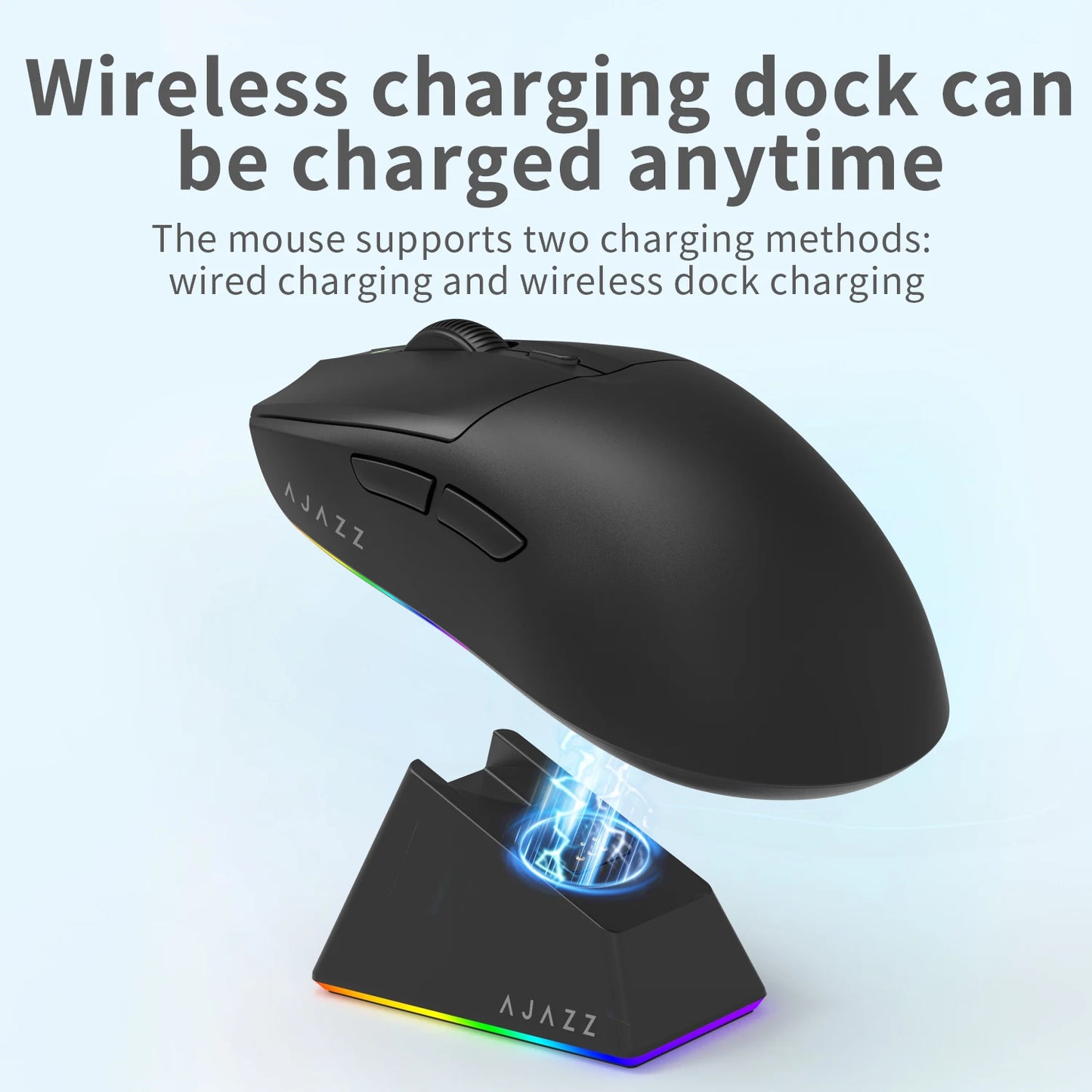 AJAZZ AJ139Pro/AJ139V2MC Wireless Mouse PMW3395/PAW3311 Chipset 12000-26000Dpi Professional Gaming Mouse