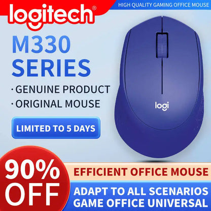 Logitech M330 Professional Office Mouse is compact, quiet, convenient to carry, comfortable to touch, and specifically designed1