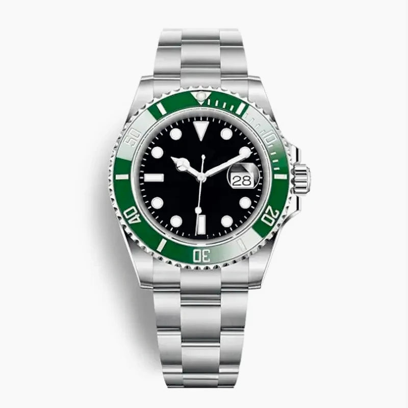 New High Quality Luxury Premium Men's Watch with and Mechanical Winding Strap 904L Stainless Steel Black Blue Waterproof