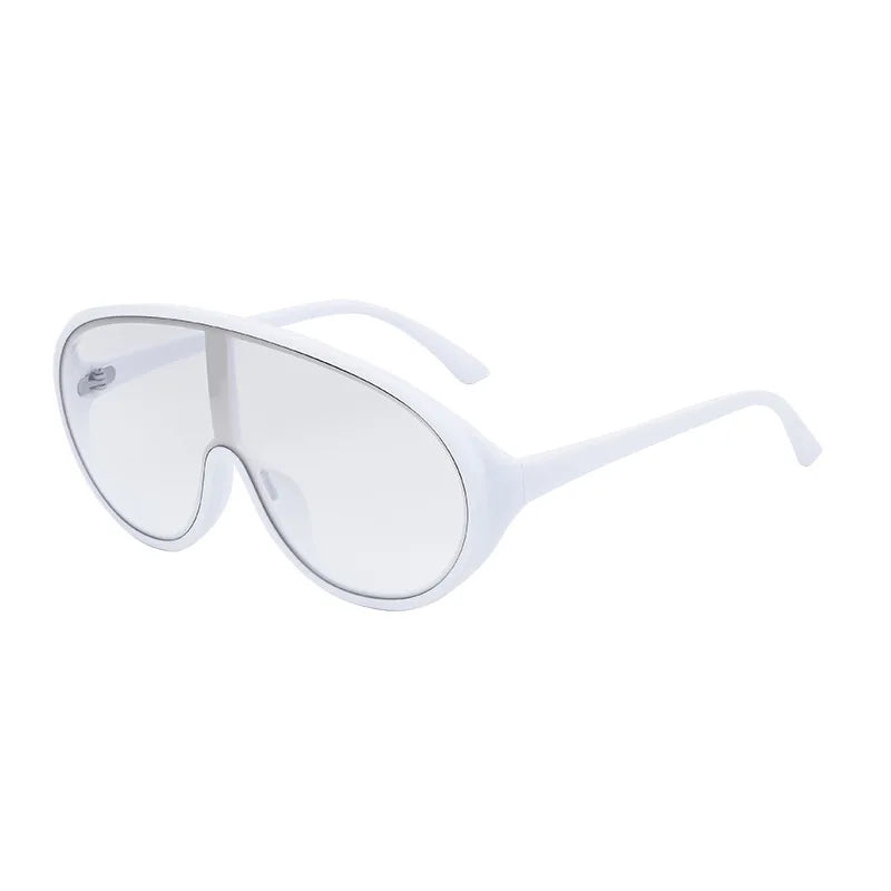 Trendige, übergroße Einteilige Sonnenbrillen für Damen und Herren – Luxusmarken-Designer-Sonnenbrillen – Modische Sonnenbrillen – Große Brillenfassungen