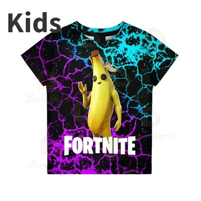 T-shirt 3D Red Jade Fortnite Anime Battle Royale per uomo, donna e bambini - T-shirt Pelly, regalo di compleanno per ragazze e ragazzi
