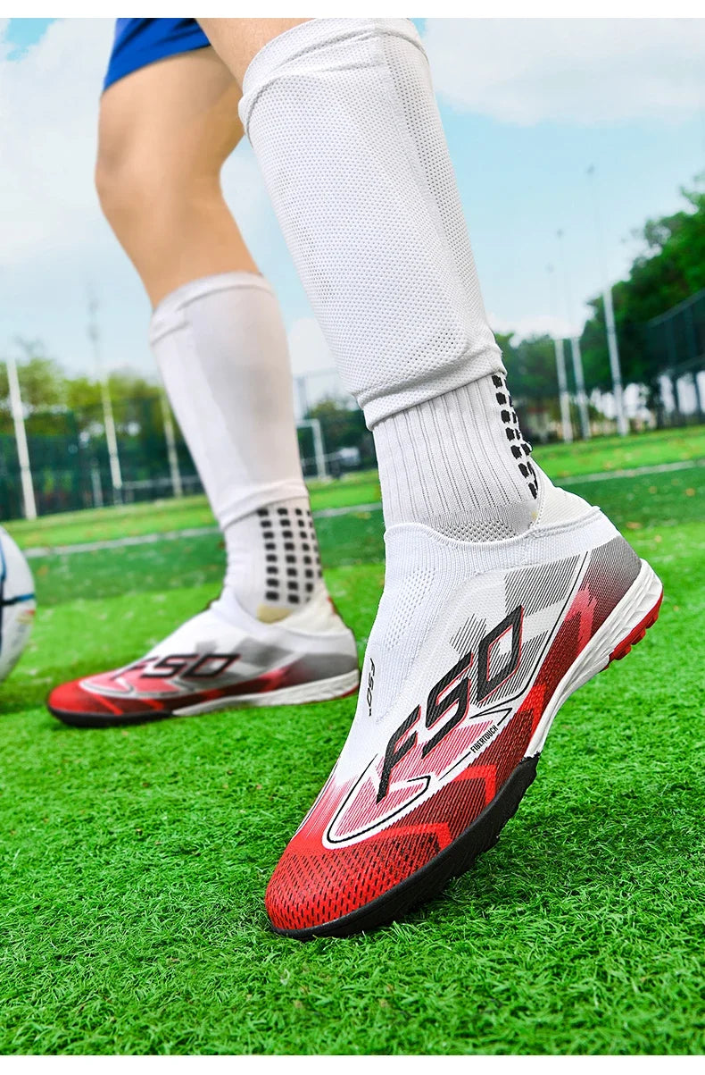 Men New Indoor TF Football Boots High Quality Training Original Male Breathable Non Slip Soccer Shoes Turf Futsal Football Shoes