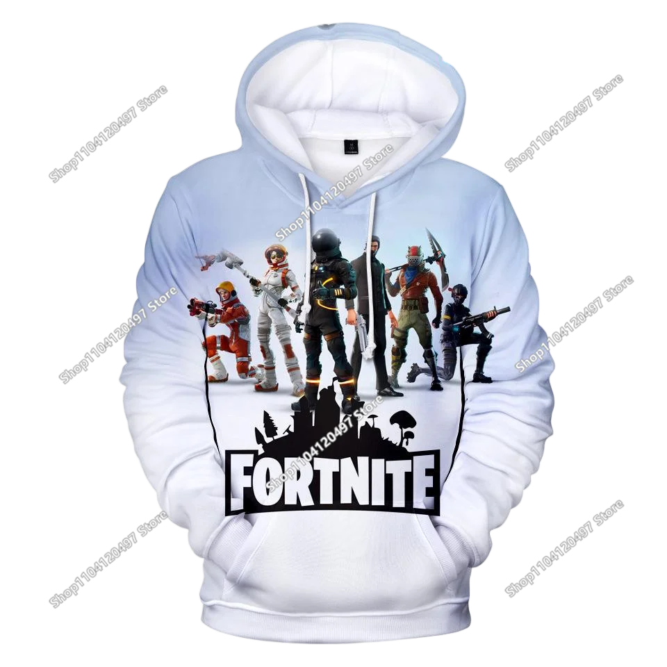 Fortnite Casual Pullover Hooded Sweatshirt Clothes Girls From 2 To 14 Years Children's Clothing Battle Royale Pullover Hoodies